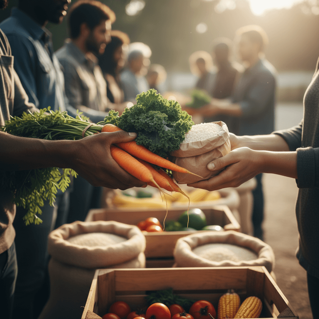 Food distribution partnership in action