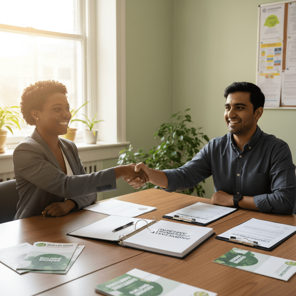 Community partners collaborating on initiatives